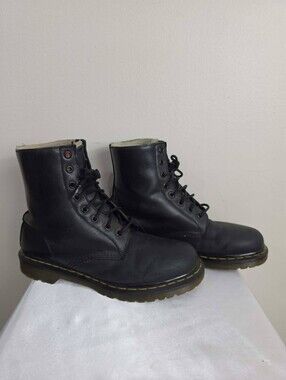 Dr. Martens 1460 Serena Faux Fur Lined Lace Up Combat Boots